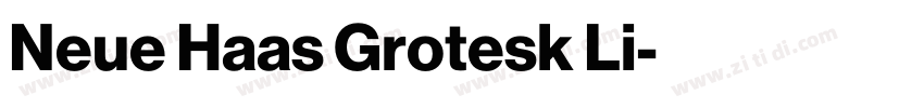 Neue Haas Grotesk Li字体转换
